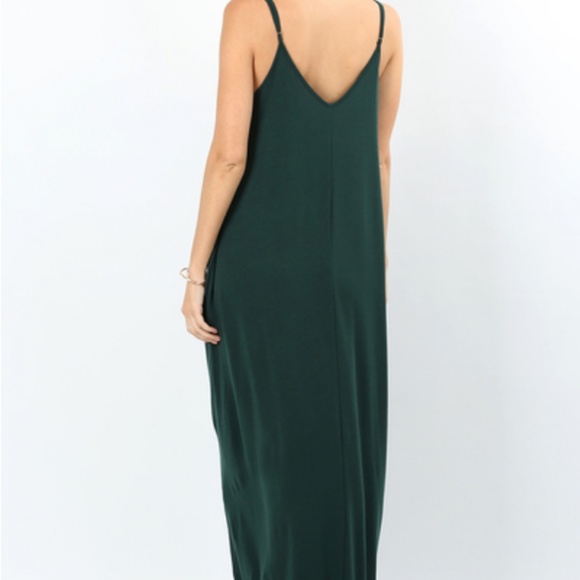 Brick Pocket V-Neck Tank Maxi Dress - Picture 5 of 7